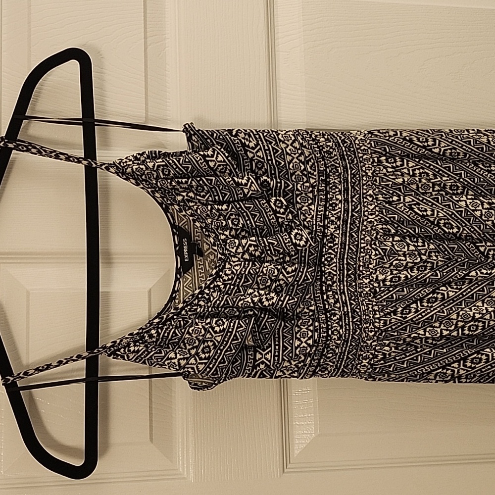 Express High-Low Geometric Pattern, Summer Dress … - image 1